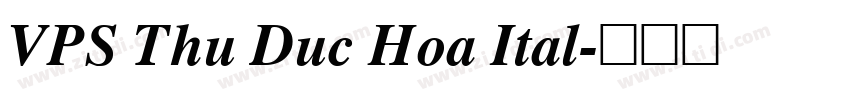 VPS Thu Duc Hoa Ital字体转换